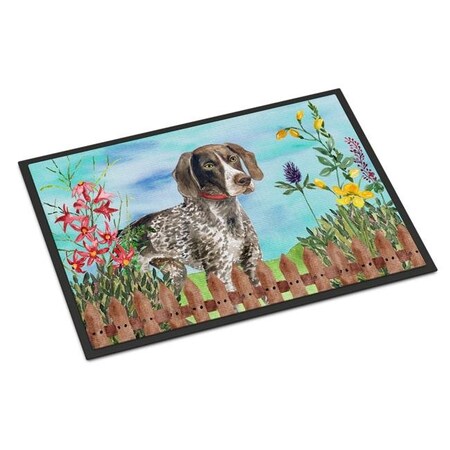 Carolines Treasures Carolines Treasures CK1203MAT German Shorthaired Pointer Spring Indoor or Outdoor Mat - 18 x 27 in. CK1203MAT